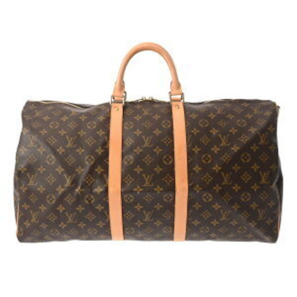 Louis Vuitton Monogram Keepall Bandouliere Brown Canvas Boston Bag